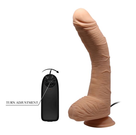 Фалоімітатор з мошонкою з вібро BEAUTIFUL ALEX DILDO Sex Aura | Зображення 6