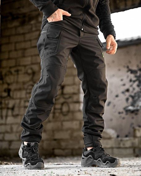 Зимові тактичні штани софтшел REVISION чорні ПП7968 | Зображення 2