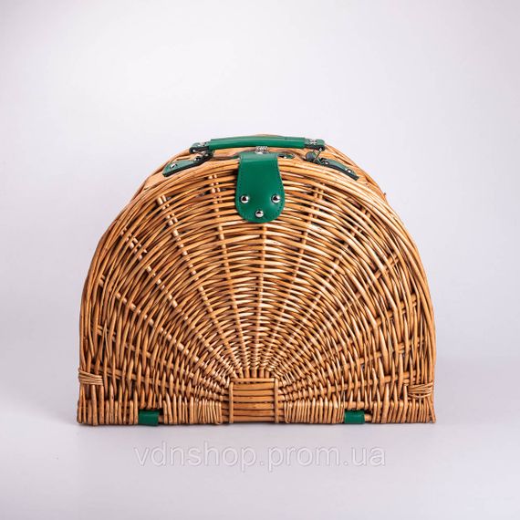 Кошик плетений для пікніка з посудом на 4 персони 41х31х22 см набір посуду туристичний для кемпінгу HP-ZQ-2 | Зображення 9