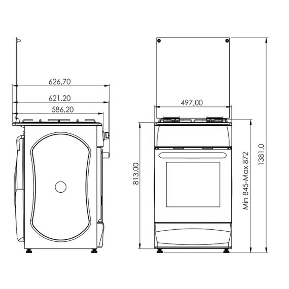 Плита газовая белая Grunhelm G4FM5611W | Зображення 5