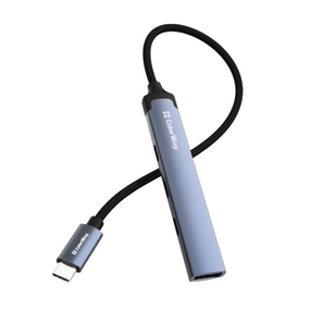 Адаптер 4в1 (3Type-C 2.0/USB 3.0) ColorWay CW-HUB07