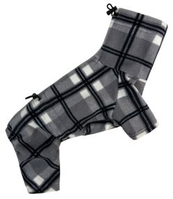 Костюм флiс картатий сірий D-206