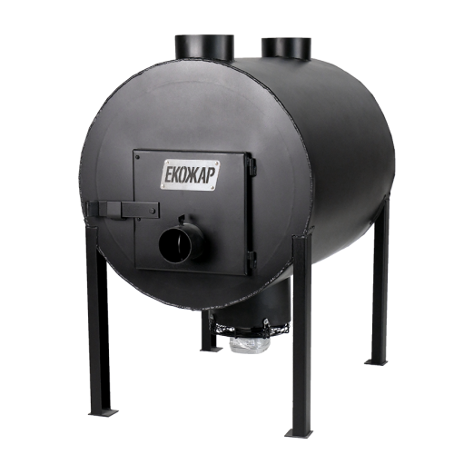 Дров'яна піч буржуйка Екожар Про 500 плюс комплект із вентилятором ВЖИВАНА (1міс.)