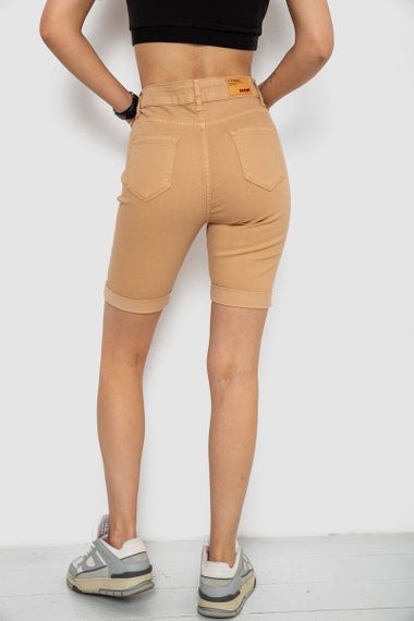 Шорты женские джинсовые, цвет бежевый, 182R1700 | Зображення 3