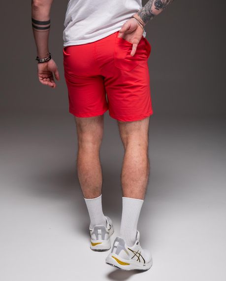 Мужские шорты из плащевки внутри с сеткой RA2031/1  цвет красный, размер L | Зображення 2