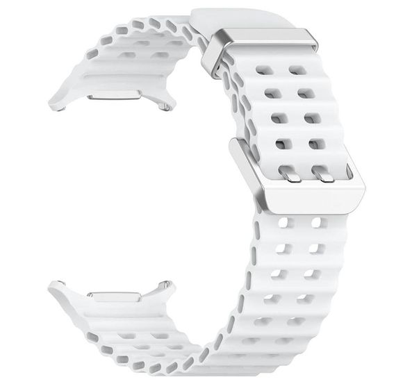 Ремінець силіконовий Primolux Ocean для годинника Samsung Galaxy Watch Ultra 47 mm (SM-L705) - White