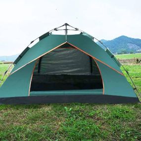 Намет автоматичний 4-місний з навісом над входом 200*200 Зелений