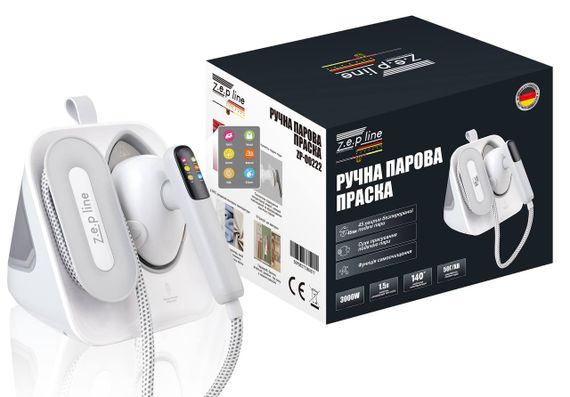 Ручна парова праска 3000Вт Zepline ZP-00222 Білий (46171-ZP-00222_2169) | Зображення 2