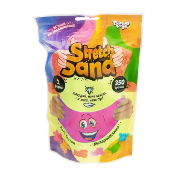 Кінетичний пісок Stretch Sand STS-04-02U Danko Toys 350 гр, в пакеті (4823102804798) Рожевий
