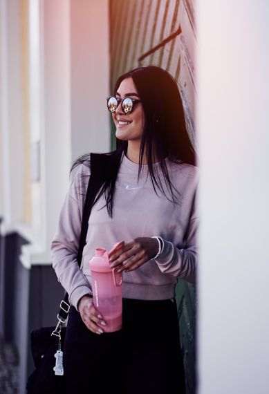 Спортивний шейкер SmartShake Original2GO One 800ml Light Pink | Зображення 7