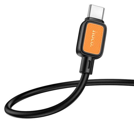 Дата кабель Hoco X108 Benefit 60W Type-C to Type-C (1m) Black | Зображення 2