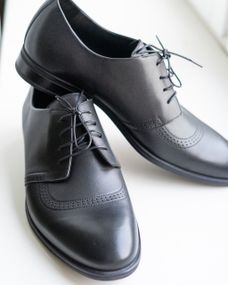 Стильне чорне взуття туфлі 44 розмір