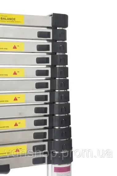 Сходи телескопічні LN-3,5 /3,5 м (Професійна) нержавіюча сталь | Зображення 2