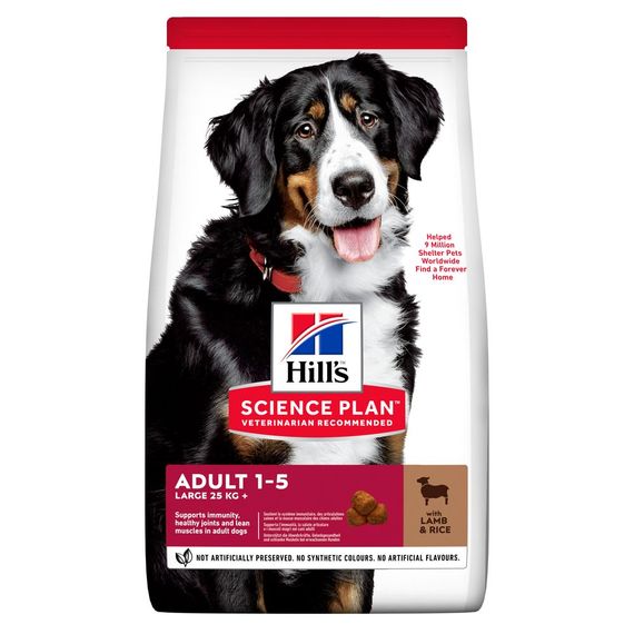 Корм Hill's Science Plan Canine Adult Large Breed Lamb & Rice сухий з ягнятком для собак великих та гігантських порід 14 кг