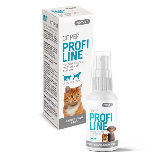 Спрей ProVet Profiline для котів і собак, 30 мл (інсектоакарицид) | Зображення 2