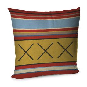 Подушка диванная с бархата Орнамент крестики 45x45 см (45BP_TFL029)