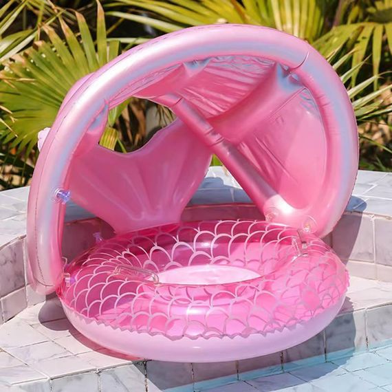 Надувне коло з трусиками та дахом для захисту від сонця Русалка | Зображення 2