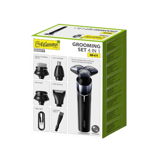 MR-675 Набір для підстригання волосся 4 в 1 Maestro | Зображення 2