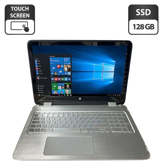 Ноутбук Б-класс HP Envy 15-U081NA / 15.6" (1920x1080) TN Touch / Intel Core i5-4210U (2 (4) ядра по 1.7 - 2.7 GHz) / 8 GB DDR3 / 128 GB SSD / Intel HD Graphics 4400 / WebCam б/у