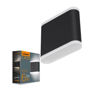 LED Світильник архітектурний VL-AR06-062B 6W 2700K 220-240V IP54 Videx