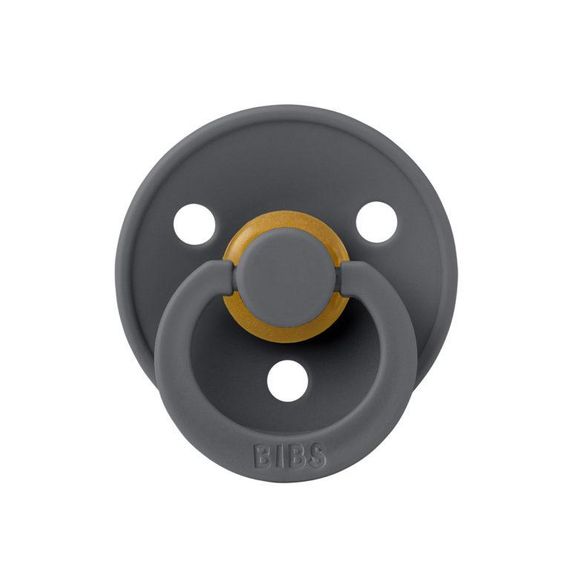 Соска пустушка Bibs Colour Round 0-6 міс Iron