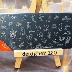 Пластина 120 для стемпінгу Designer Professional (12х6см)