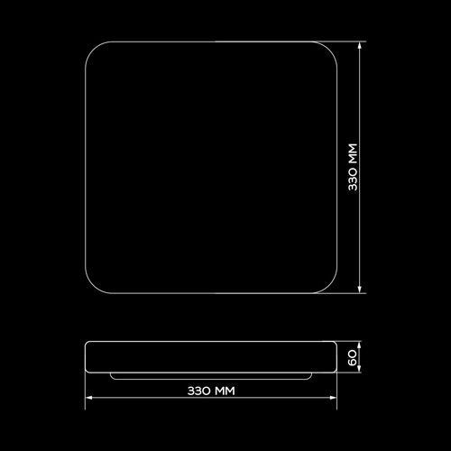 Светильник светодиодный Biom SMART SML-S21-50-DIY/2 3000-6000K 50Вт с дистанционным IR управлением | Зображення 6