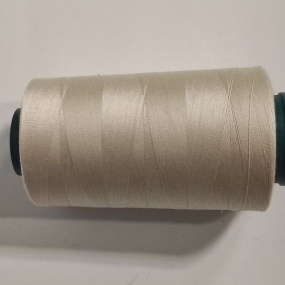 Нитки швейные универсальные 100% полиэстер 40/2 Peri 4000 ярдов молочный 286 | Зображення 1