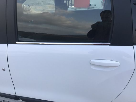 Окантовка вікон (4 шт., нерж.) Carmos - Турецька сталь для Renault Lodgy 2013-2024 рр | Зображення 5
