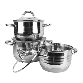 Набір каструль 6 предметів скляна кришка MR-3513-6M Maestro