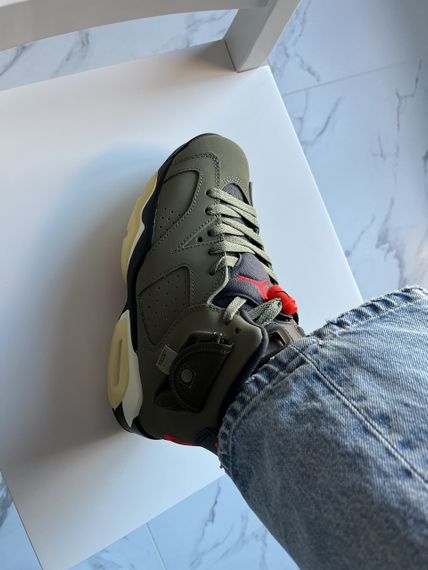 Кросівки Jordan 6 x Travis Scott Retro Olive весна / літо / осінь 2035 | Зображення 1