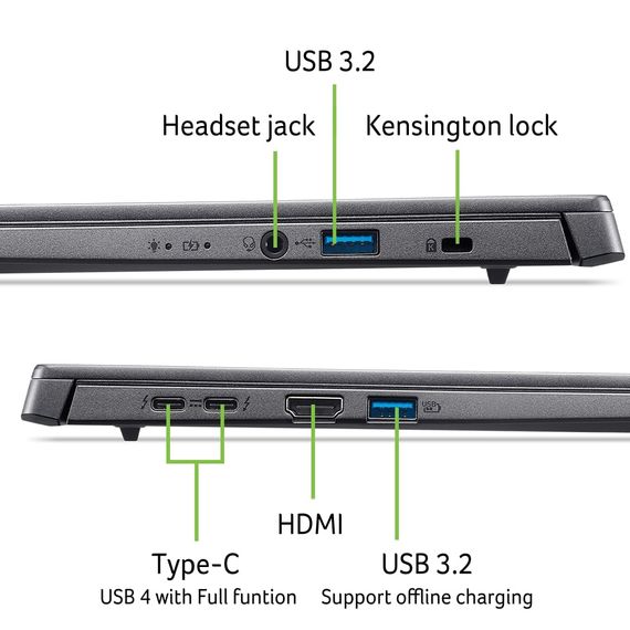 Ноутбук Acer Aspire 14 A14-52MT 14&quot; WUXGA IPS Touch NX.JDJEU.003 | Зображення 1