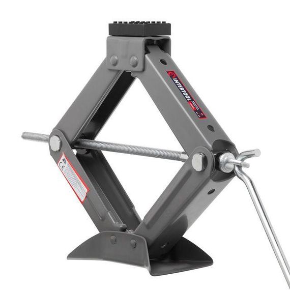 Домкрат механічний ромбоподібний 2т., гумовий упор., 110-400 мм INTERTOOL GT0184 | Зображення 4