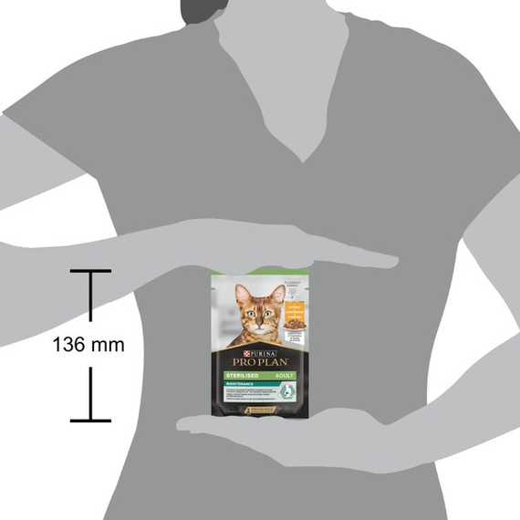 Вологий корм Purina Pro Plan Sterilised для стерилізованих котів з куркою 30шт*85 г | Зображення 3