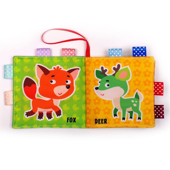 Развивающая  мягкая книга  "Песик Гав-Гав " 823451, 8 рисунков | Зображення 1