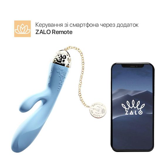 Смартвібратор-кролик Zalo — Rosalie Royal Blue | Зображення 1