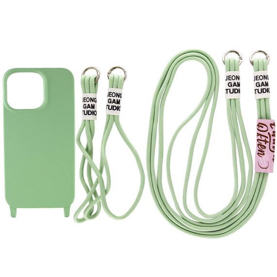 Чехол TPU two straps California для Apple iPhone 11 Pro (5.8") Силикон, Зеленый / Pistachio