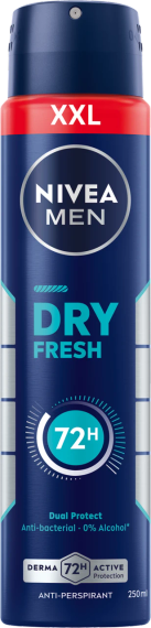NIVEA MEN Dry Fresh Антиперспірант-спрей, 72 год  250 мл