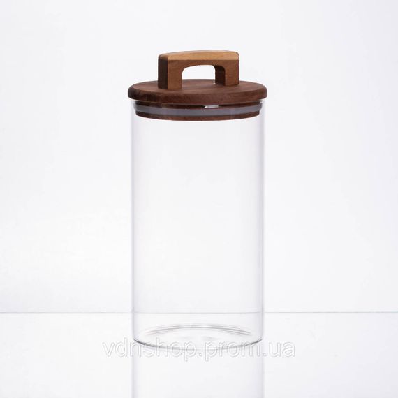 Банка для сипучих продуктів з бамбуковою кришкою 1.2 л 64486-67