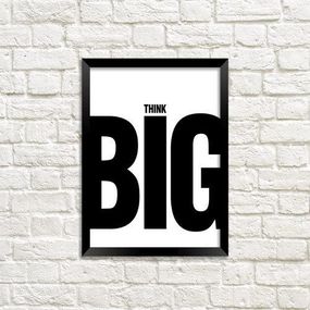 Постер в рамке Think big 21x30 см, A4 (MT4_18A044)