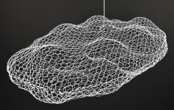 Люстра світлодіодна підвісна LED світильник для квартири на стелю лед 27663 Білий 25-200х42х80 см. | Зображення 5