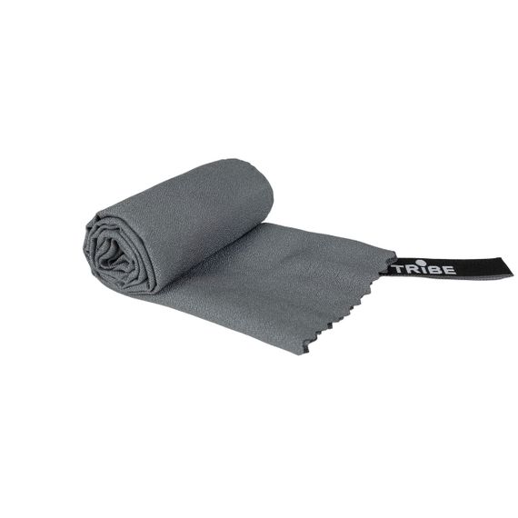 Рушник Tribe Bicycle Towel мікрофібра трайб S 40х80см grey, швидкосохнучий рушник вело/похід/фітнес