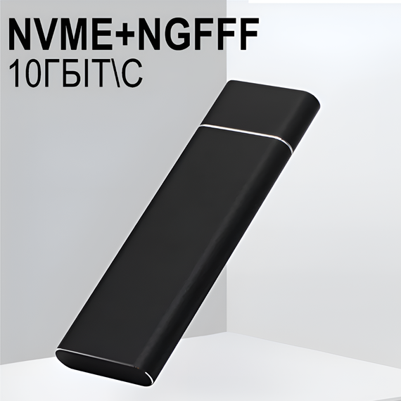 Внешний карман для дисков M.2 SSD NVMe и NGFF SATA 2280/2230/2242/2260 Addap EHDC-03, внешний кейс USB-A - Type-C, 10 Гбит/с | Зображення 1