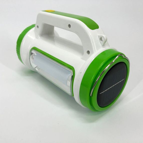 Ліхтар кемпінговий із сонячною панеллю 5158-LED-COB power bank, переносний ліхтар. Колір: зелений | Зображення 7