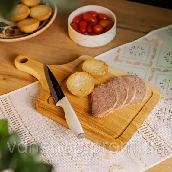 Кухонна обробна дошка дерев'яна 40×25 см з прямокутною основою C18W250400 | Зображення 2