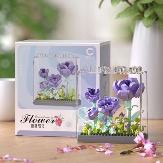Дитячий Конструктор Ornament Flower 7378 у колбі, 308 деталей | Зображення 1