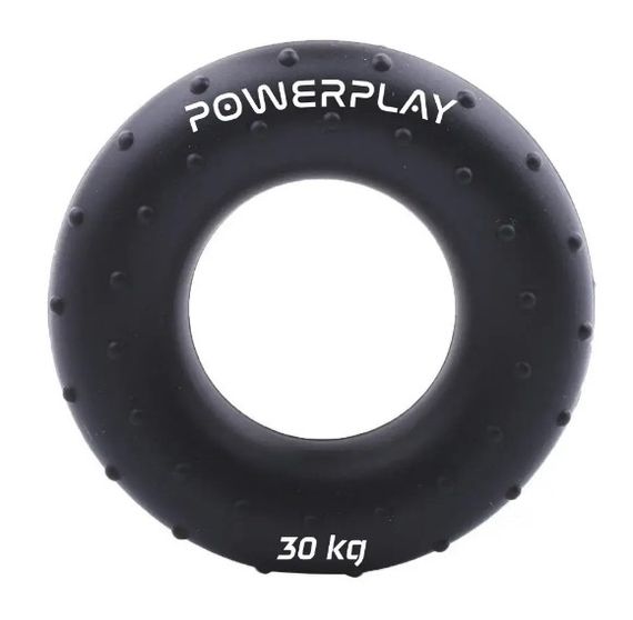 Еспандер кистьовий силіконовий PowerPlay PP-4338 Hand Grip Hard 30 кг Чорний (PP_4338_Black_30kg)