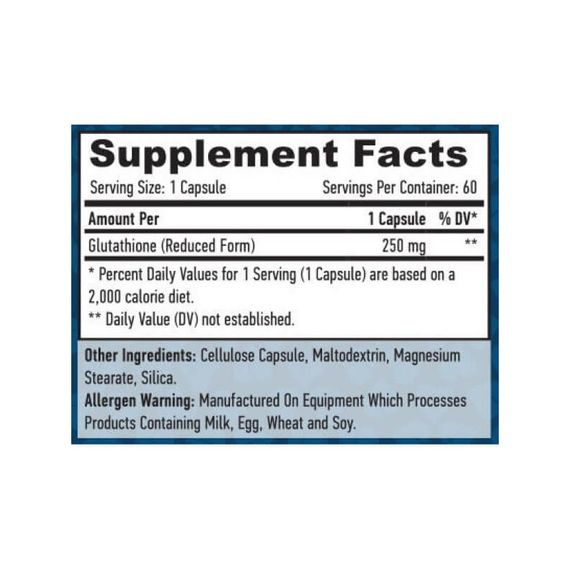 Глутатион Haya Labs Glutathione 250mg 60 VCaps | Зображення 1