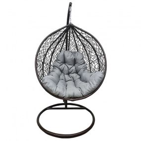 Подвесное кресло-качалка кокон Bonro Бонро 329 L (коричнево-серый) (42400921)