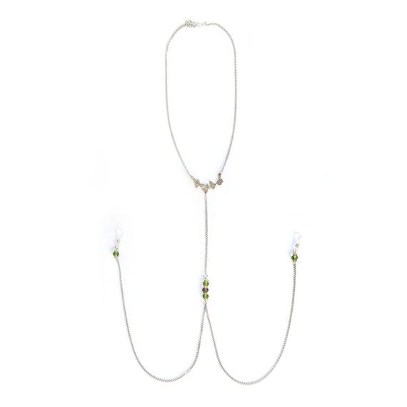 Прикраса з ланцюжками та намистинами для сосків Art of Sex – Silvestra | Зображення 2